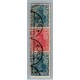 ALEMANIA 1921 TIRA DE 3 ESTAMPILLAS SE-TENANT ZUSAMMENDRUCKE USADO QUE ES MUCHO MAS ESCASO MICHEL S20 MUY RARO 150 EUROS